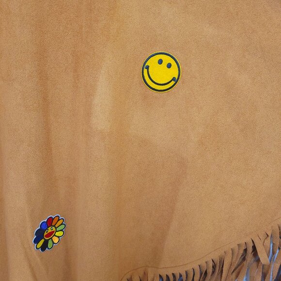 Spirit Adult Free Spirit Babe hippie Halloween costume poncho only - Picture 8 of 14